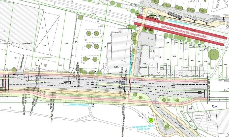Ausbau Saarbahnstrecke von Römerkastell bis Neuscheidt, Saarbrücken – Projektbild 1