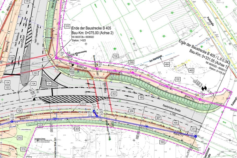B 405 – Ersatzneubau BW 99, OD Saarlouis-Fraulautern – Projektbild 2