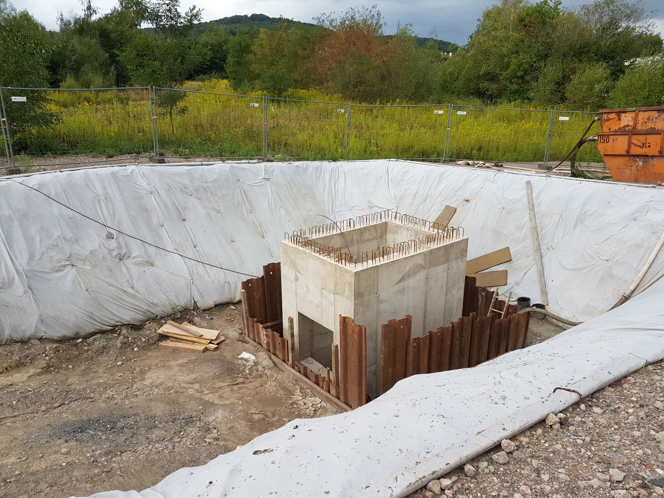 Entwässerung ehemalige Saarland-Raffinerie (SLR) in Fürstenhausen, Völklingen