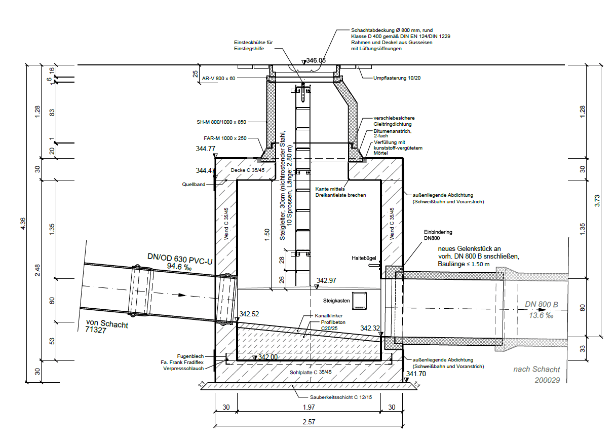 Kanalerneuerung innerhalb der Vorstadtstraße, Heusweiler, Saarland – Projektbild 3