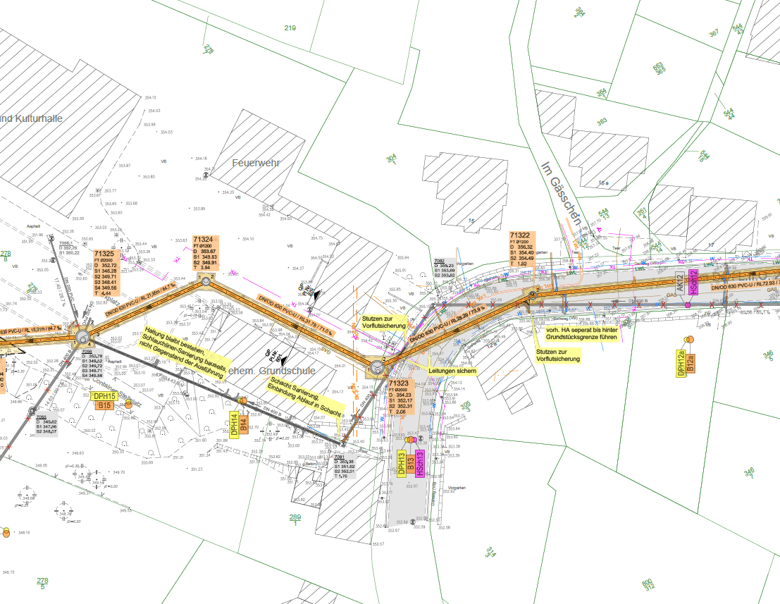 Kanalerneuerung innerhalb der Vorstadtstraße, Heusweiler, Saarland – Projektbild 2